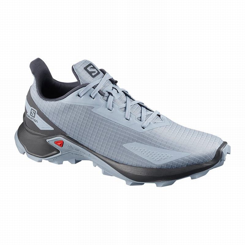 Zapatillas Trail Running Salomon Hombre Gris Azules / Gris Azules - Salomon Argentina ALPHACROSS BLA